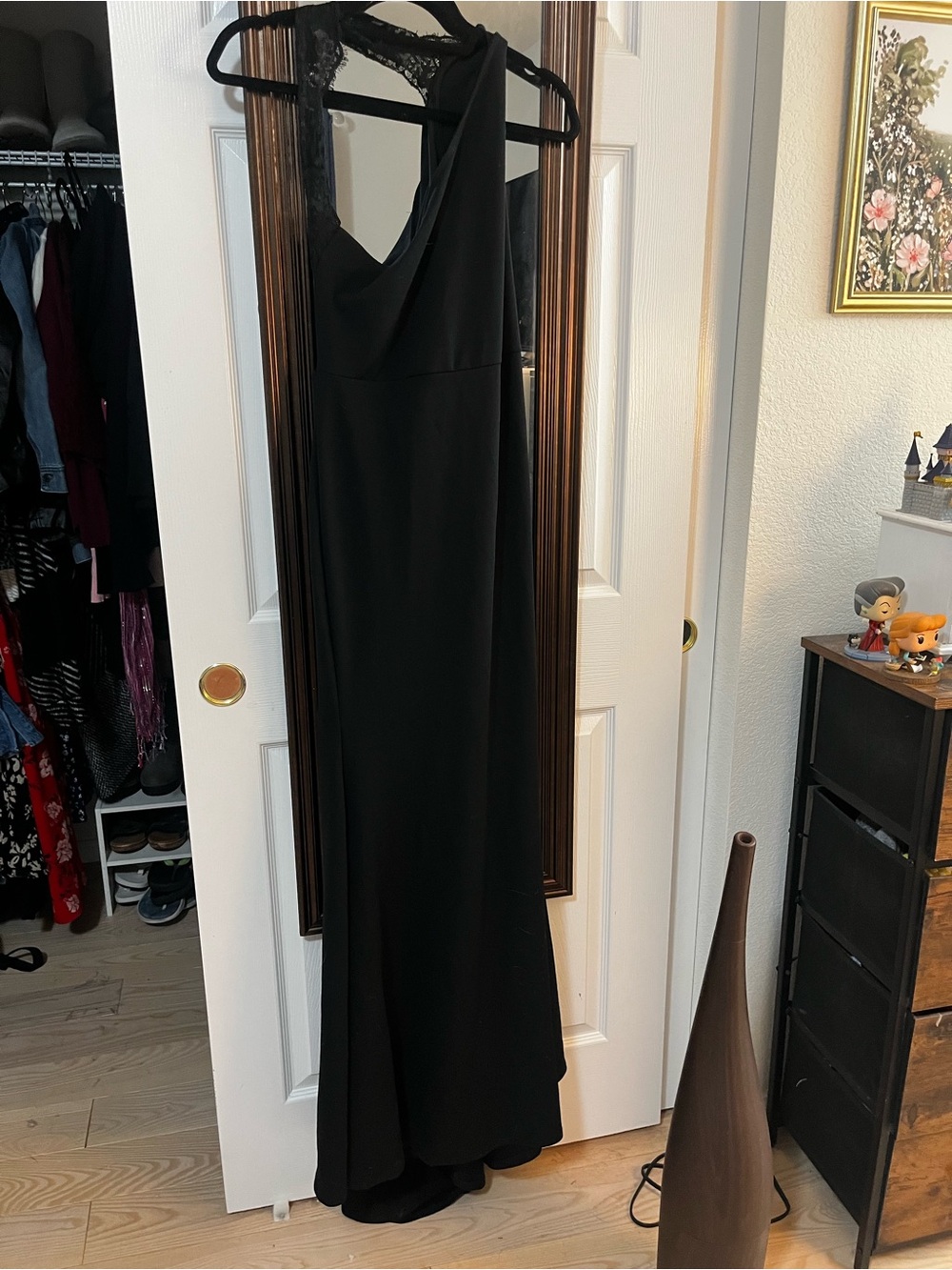 Brand New NWT Missguided one shoulder black maxi dress